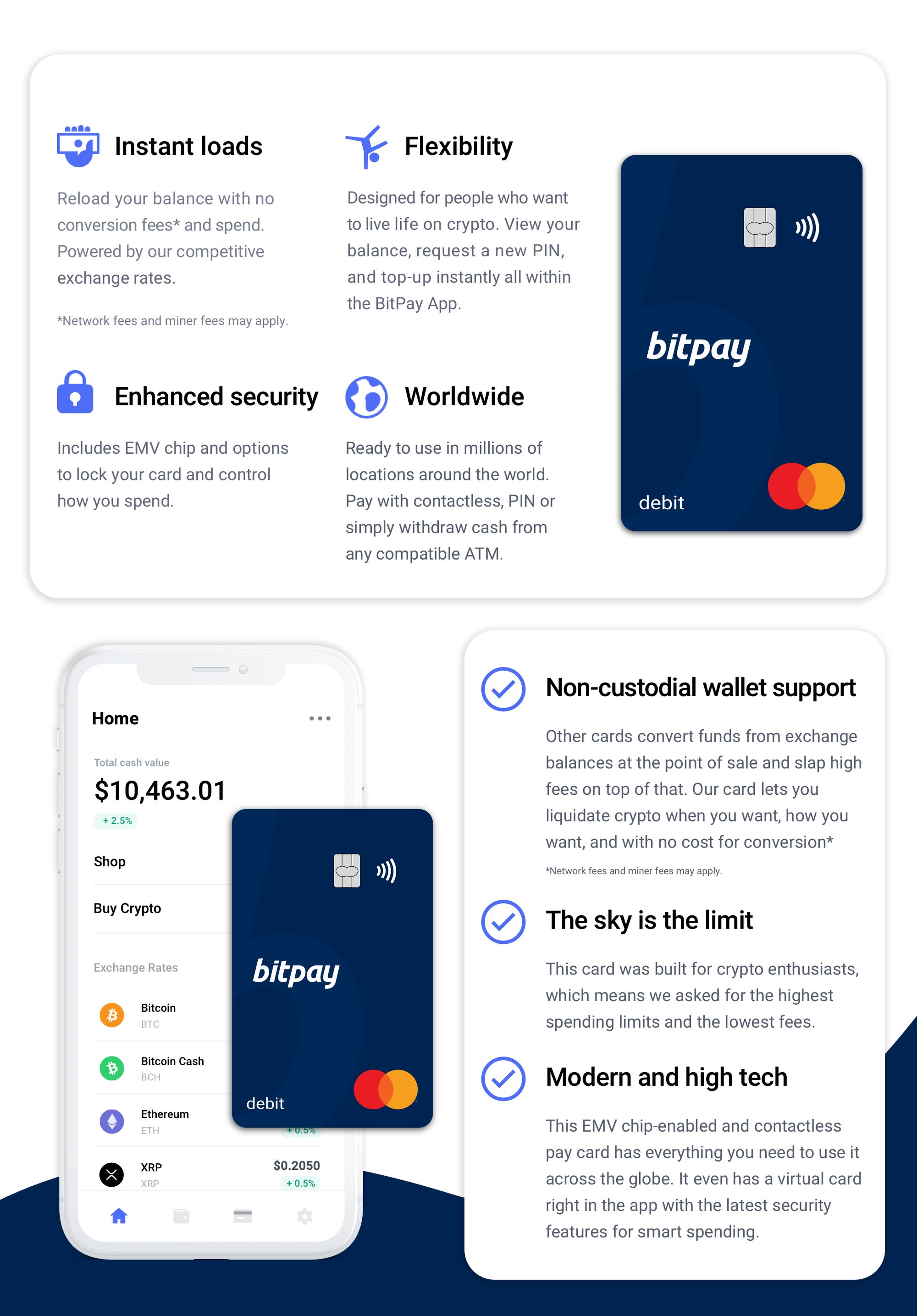 Bitpay wallet and card