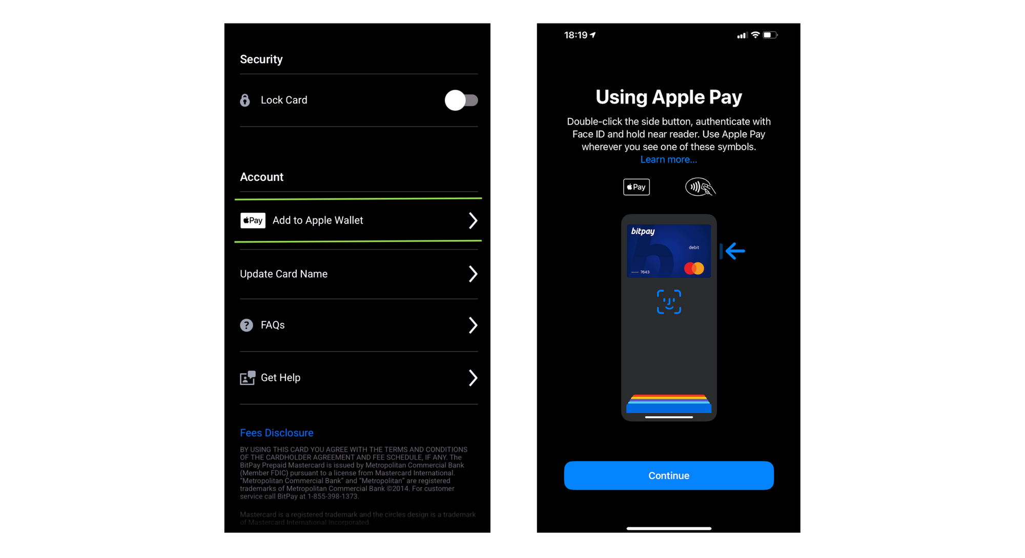 The BitPay Prepaid Mastercard® Supports Apple Pay® For an Easy Shopping Experience