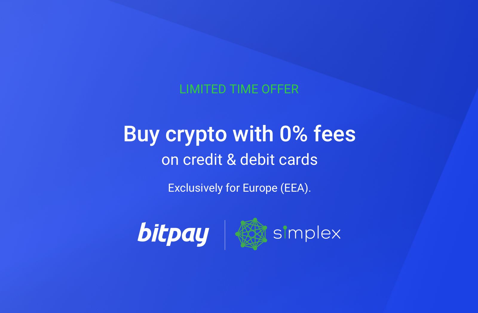Attention Europe: Buy Crypto with No Credit Card Fees