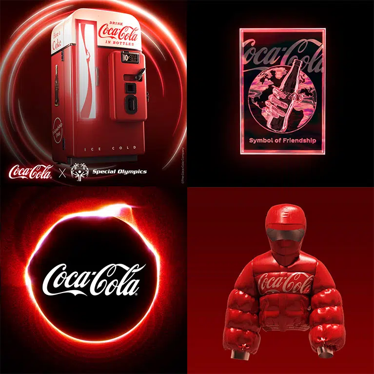 Coca-Cola's Friendship Lootbox NFT, which benefited the Special Olympics