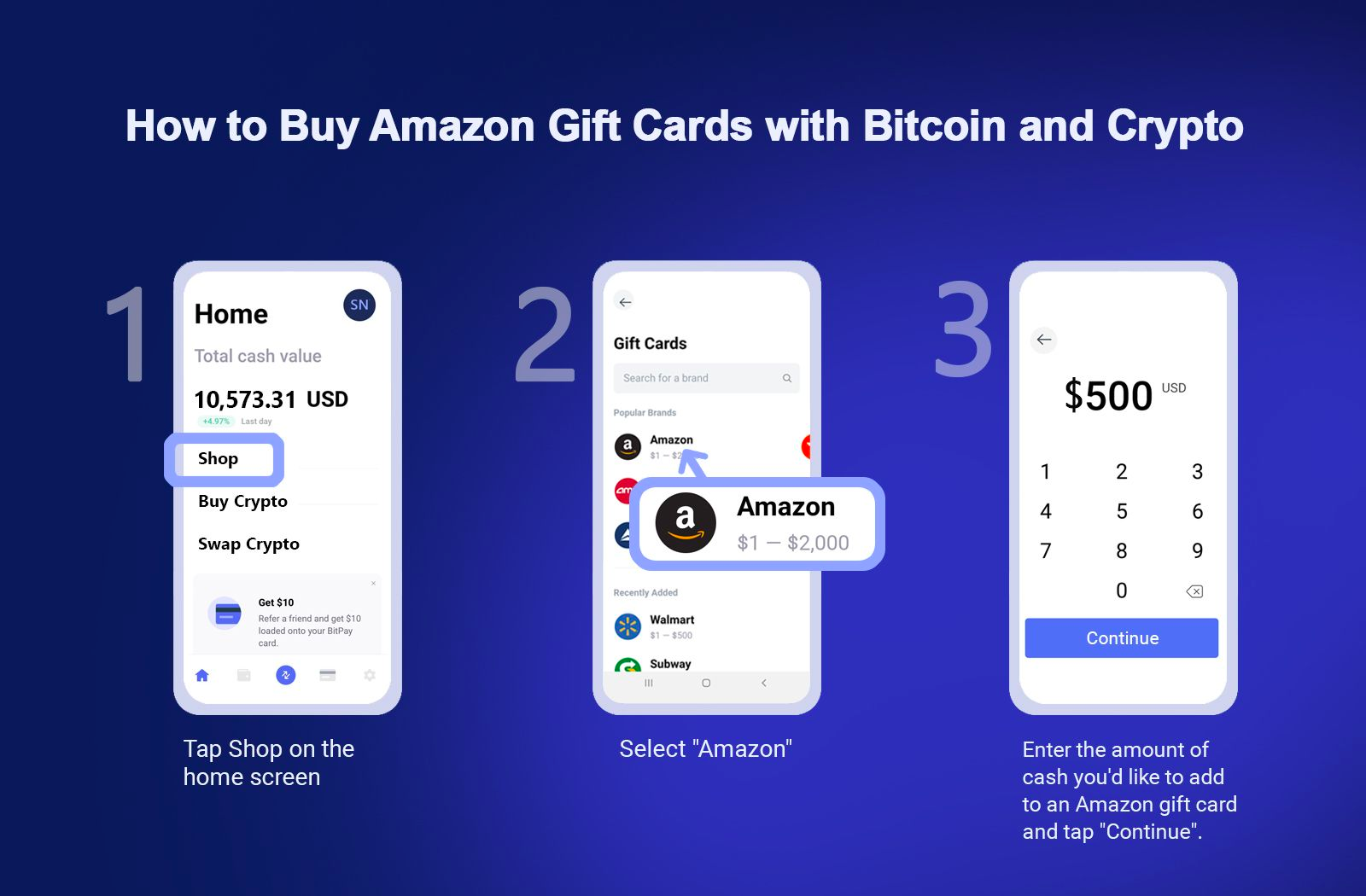 Buy Amazon Gift Cards with Bitcoin, DOGE, Litecoin & other Cryptocurrencies