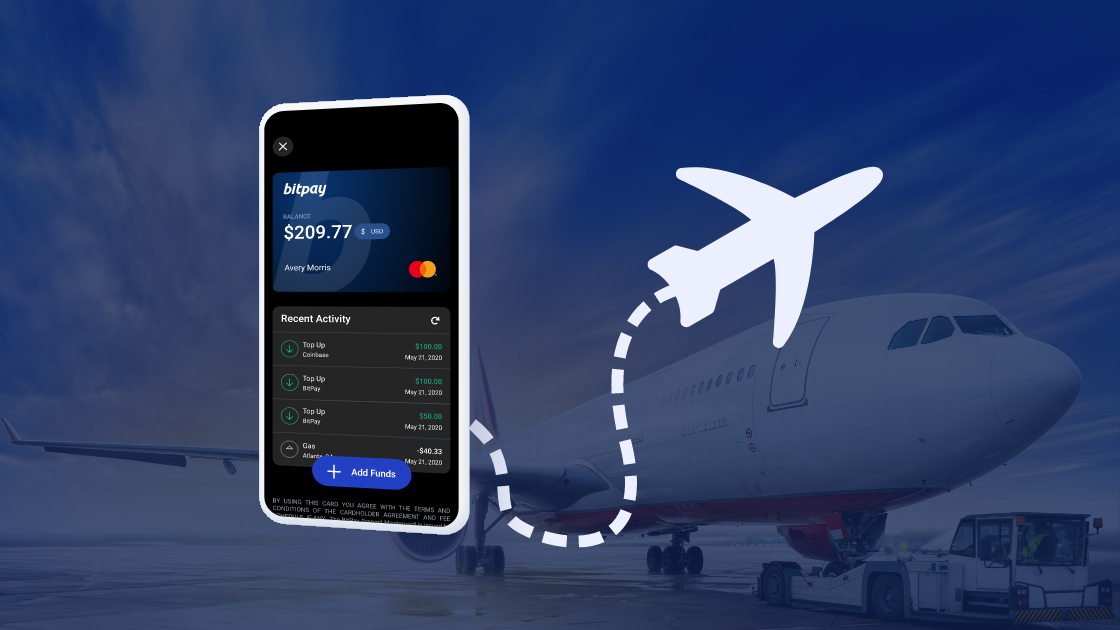 Sign up for the BitPay Card to pay for flights and the rest of your travel expenses with crypto.