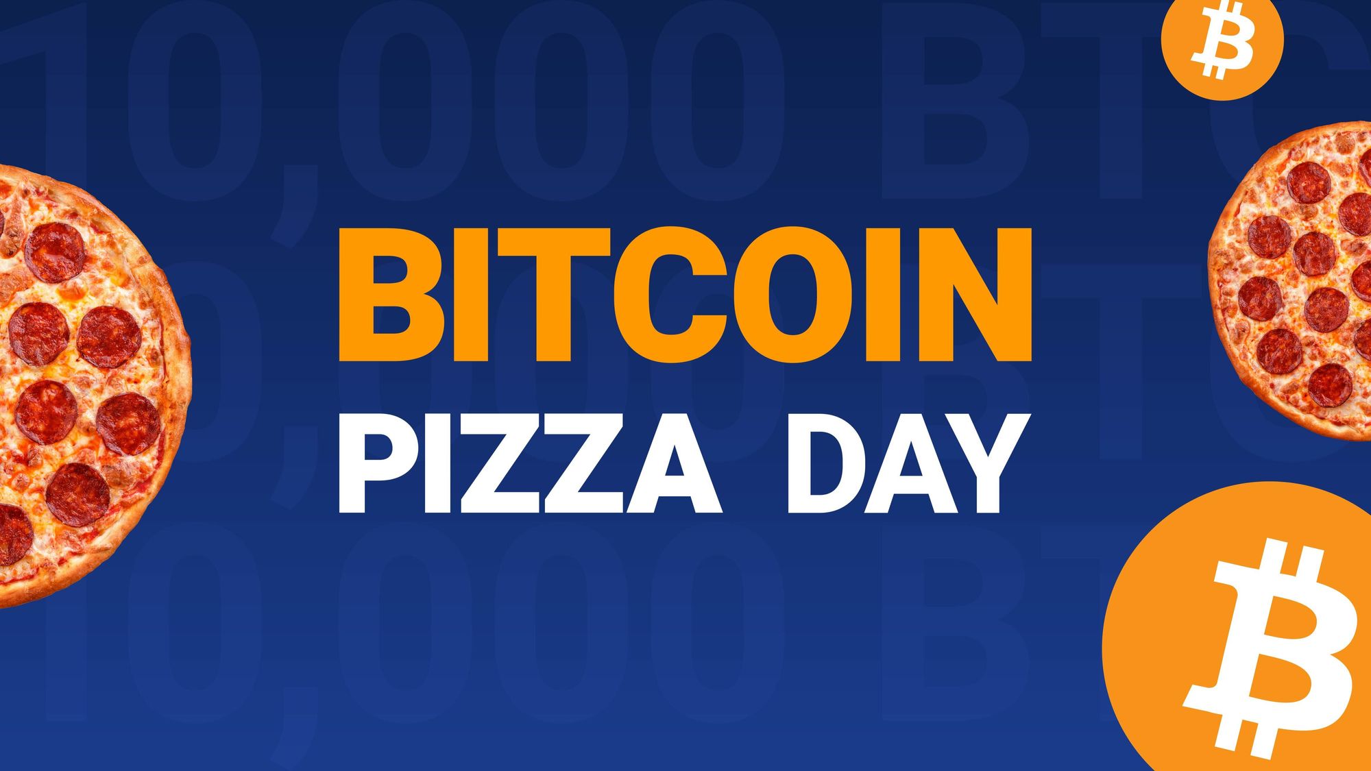 Bitcoin Pizza Day celebrating the first instance of a crypto payment
