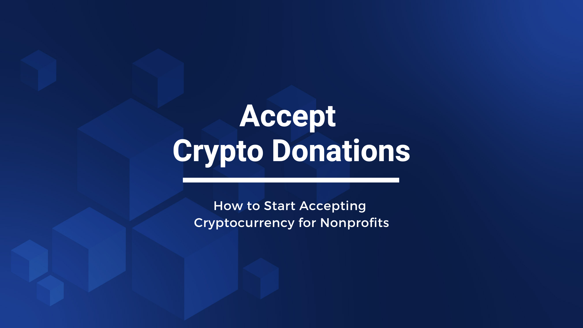 how to accept crypto donations