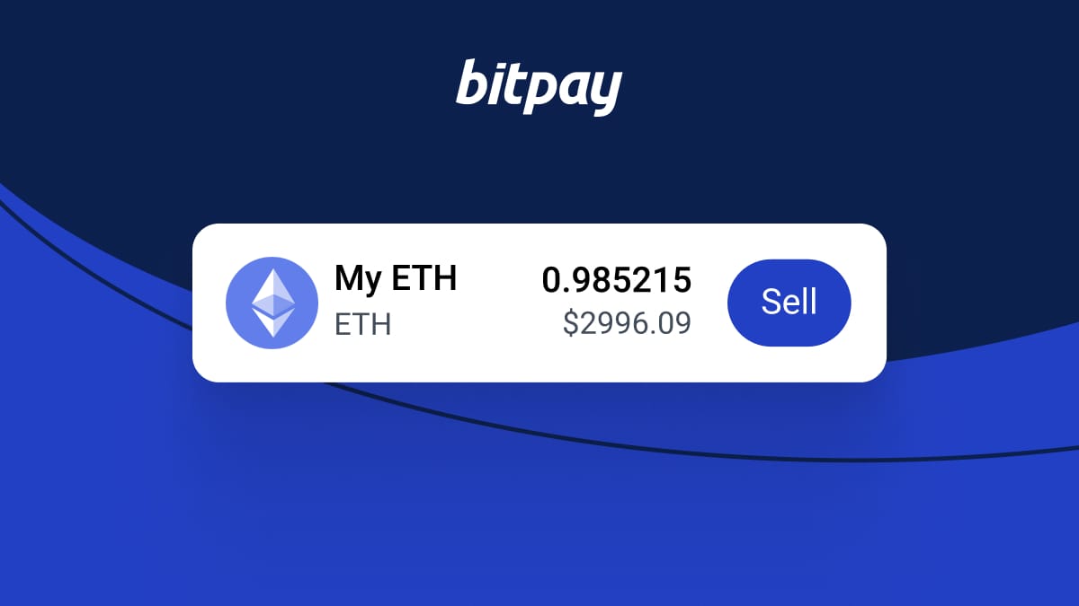 use the bitpay card to convert ethereum to cash